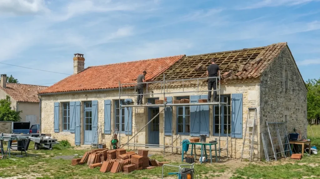 Travaux de toiture Charente-Maritime La Rochelle Royan couverture zinguerie expert local couvreur RGE
